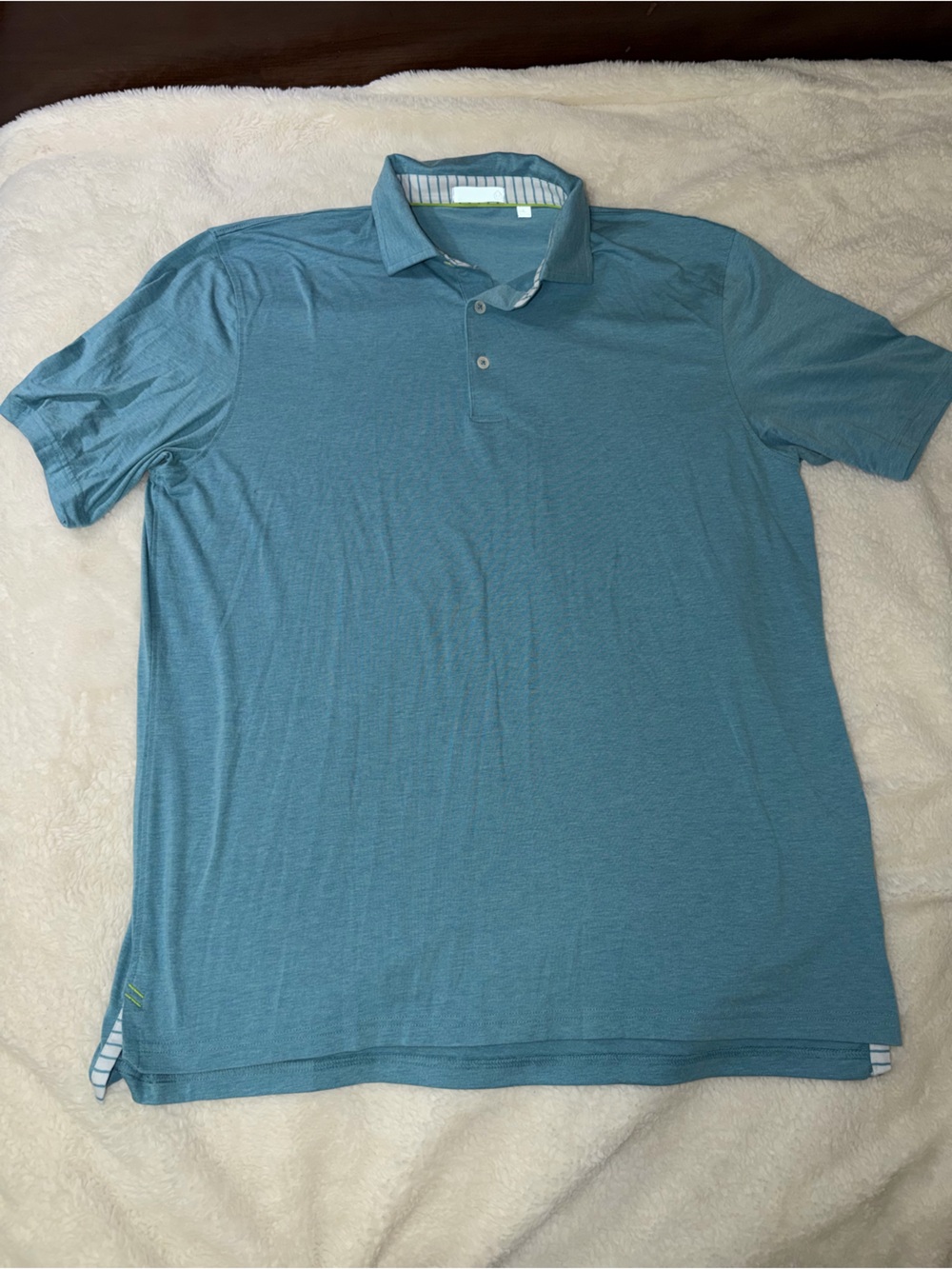 Men's Short Sleeve Polo Shirt in Teal